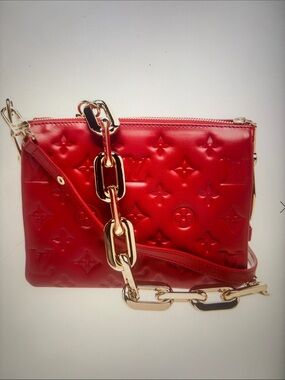 Louis Vuitton Red coussins bb Monogram Chain Crossbody